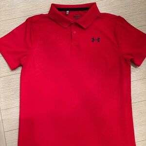 Under Armour Boys’ Short-Sleeve Performance Polo – Red – YMD (Medium)